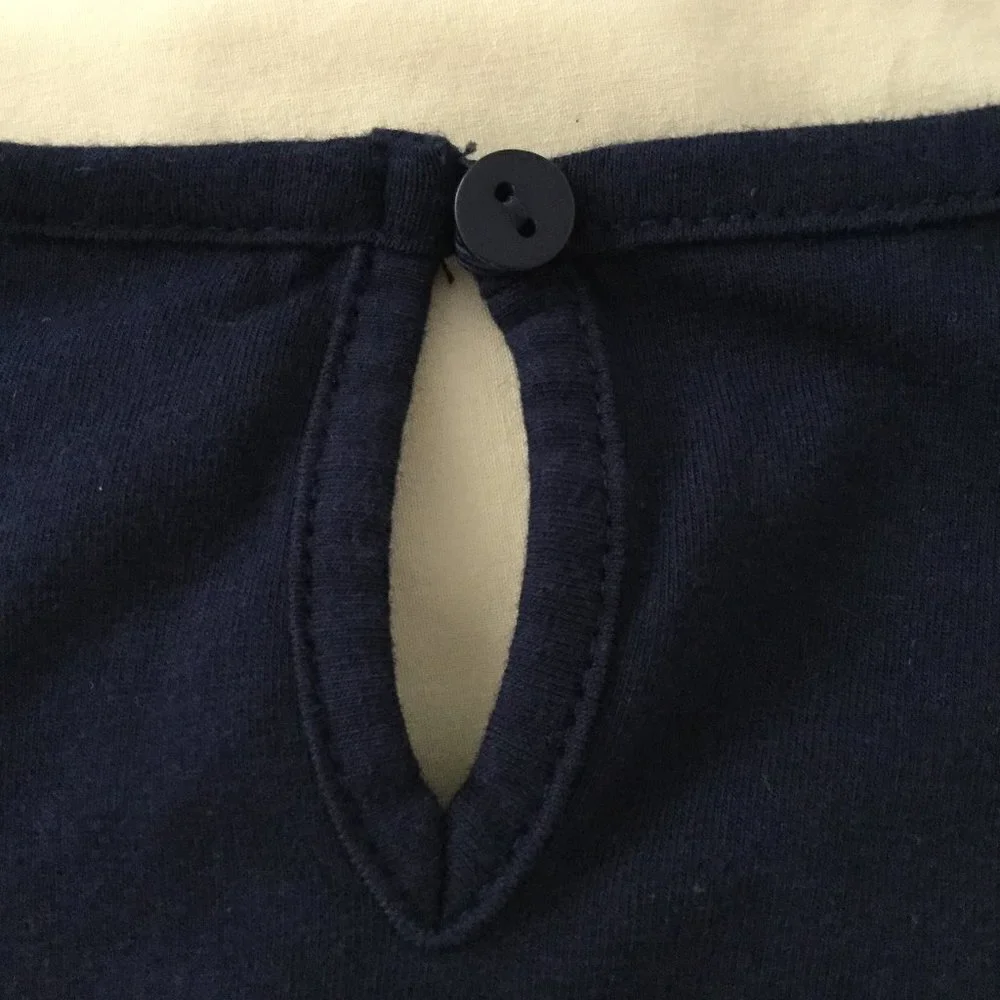 Emily Rose Navy & Pink Ruffle Trim Owl Love Top - Picture 8 of 10